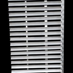 Parrilla inox en ángulos en V