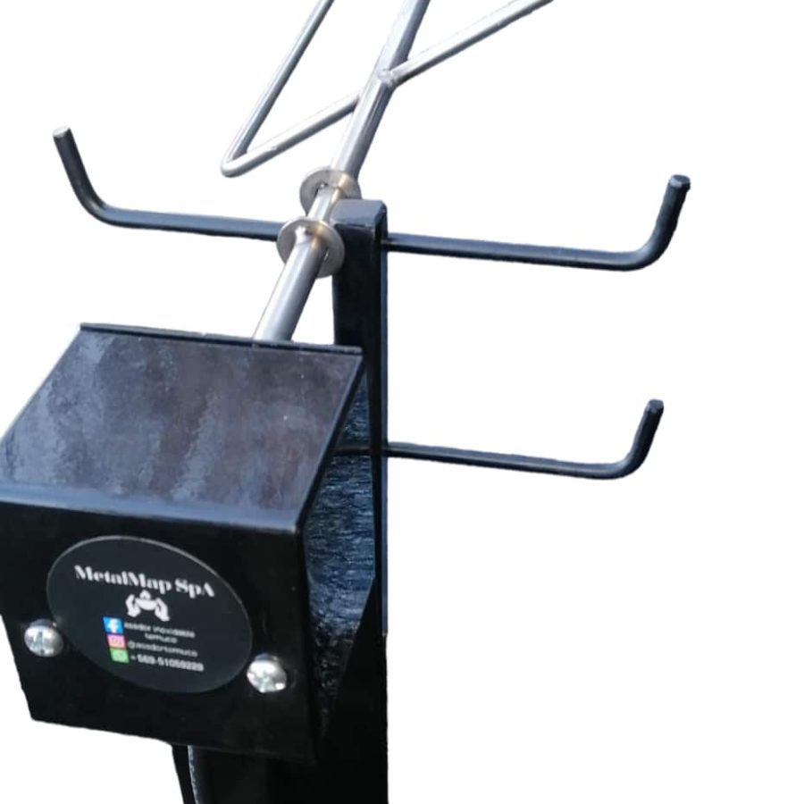 Asador con doble pinchos