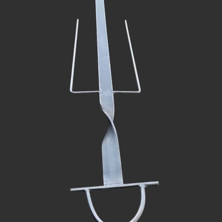 Asador manual de acero inoxidable